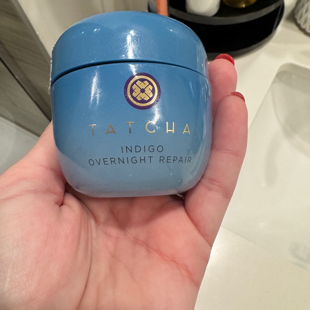 Tatcha Indigo Repair Cream in Blue Jar